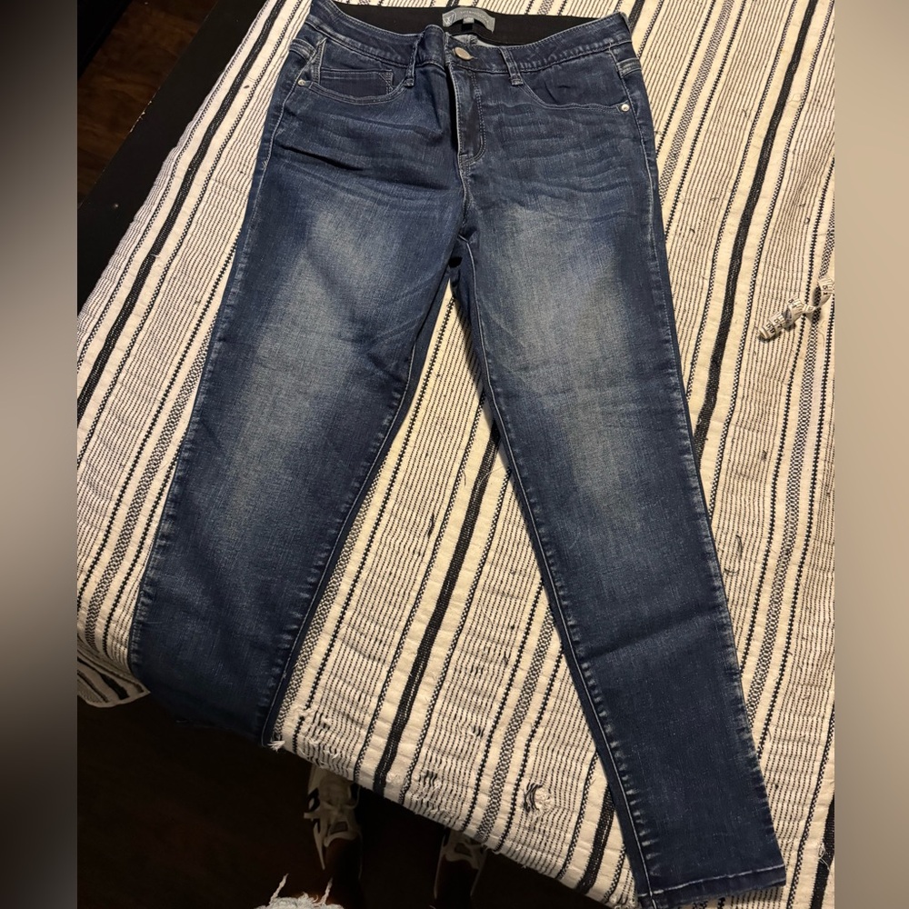 Wit & Wisdom Dark Blue Straight Leg Jeans
